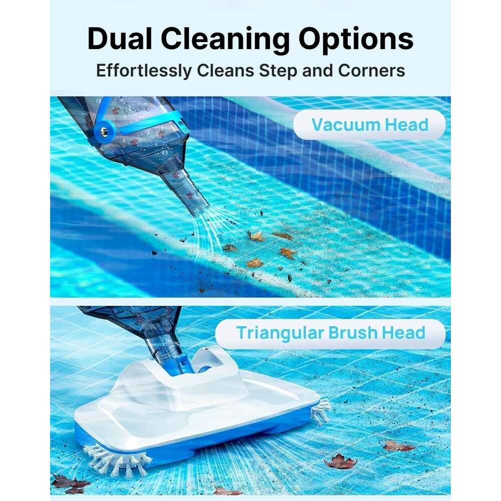 Pool Vacuum for Above Ground Pools inground Pools Rechargeable Handheld Cleane - Picture 5 of 9